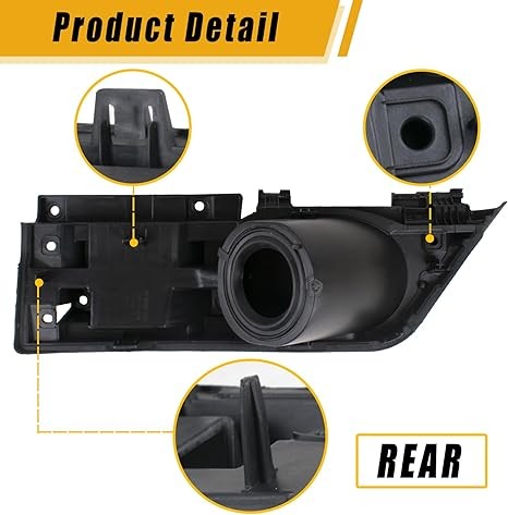 Boine Fuel Filler Door Housing Pocket Hinge with White Cover Compatible With 2015-2023 Ford Transit 150 250 350 Gas Door Cap Replace CK4Z-5427936-A CK4Z5427936A thumbnail 3