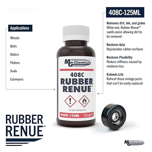 MG Chemicals 408C Rubber Renue, Rejuvenate and Restore Rubber Belts, Platens and Rollers 125mL thumbnail 2