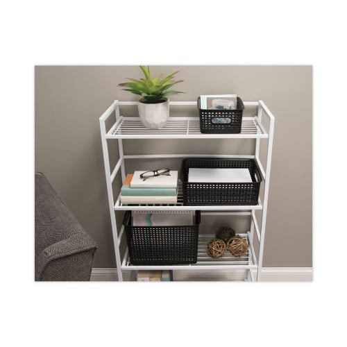 Advantus Weave Bins, 13.63 x 10.75 x 9, Black, 3/Pack (40329) thumbnail 4
