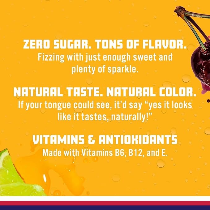 Sparkling Ice, Cherry Limeade Sparkling Water, Zero Sugar Flavored Water, with Vitamins and Antioxidants, Low Calorie Beverage, 17 fl oz Bottles (Pack of 12) thumbnail 5