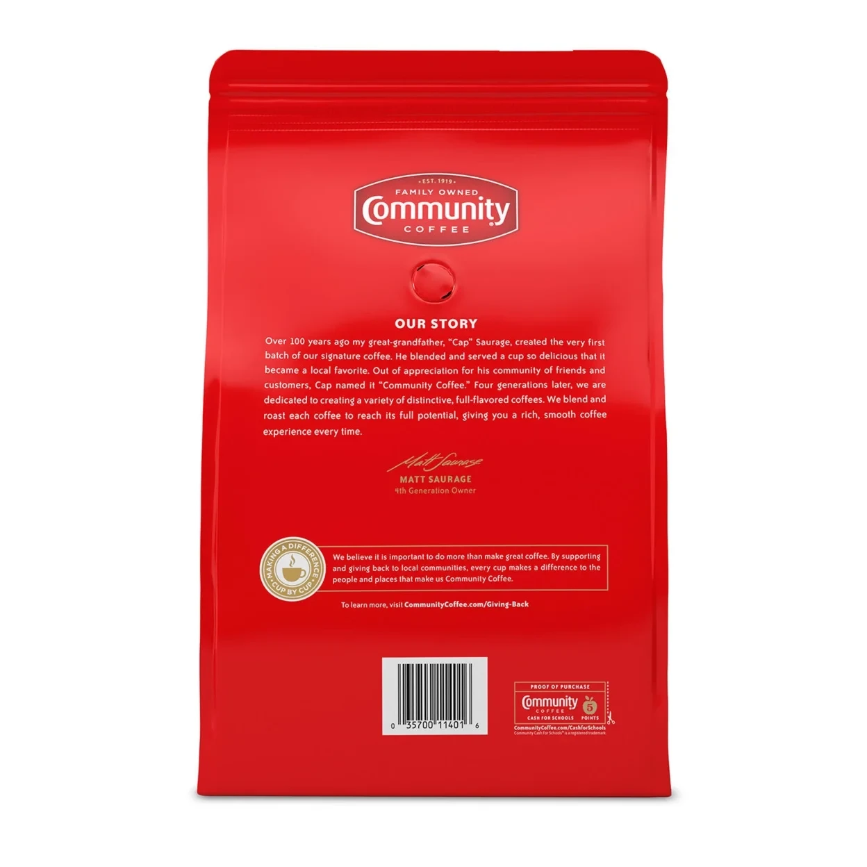 Community Coffee Ground, Breakfast Blend (46 Ounce) thumbnail 4
