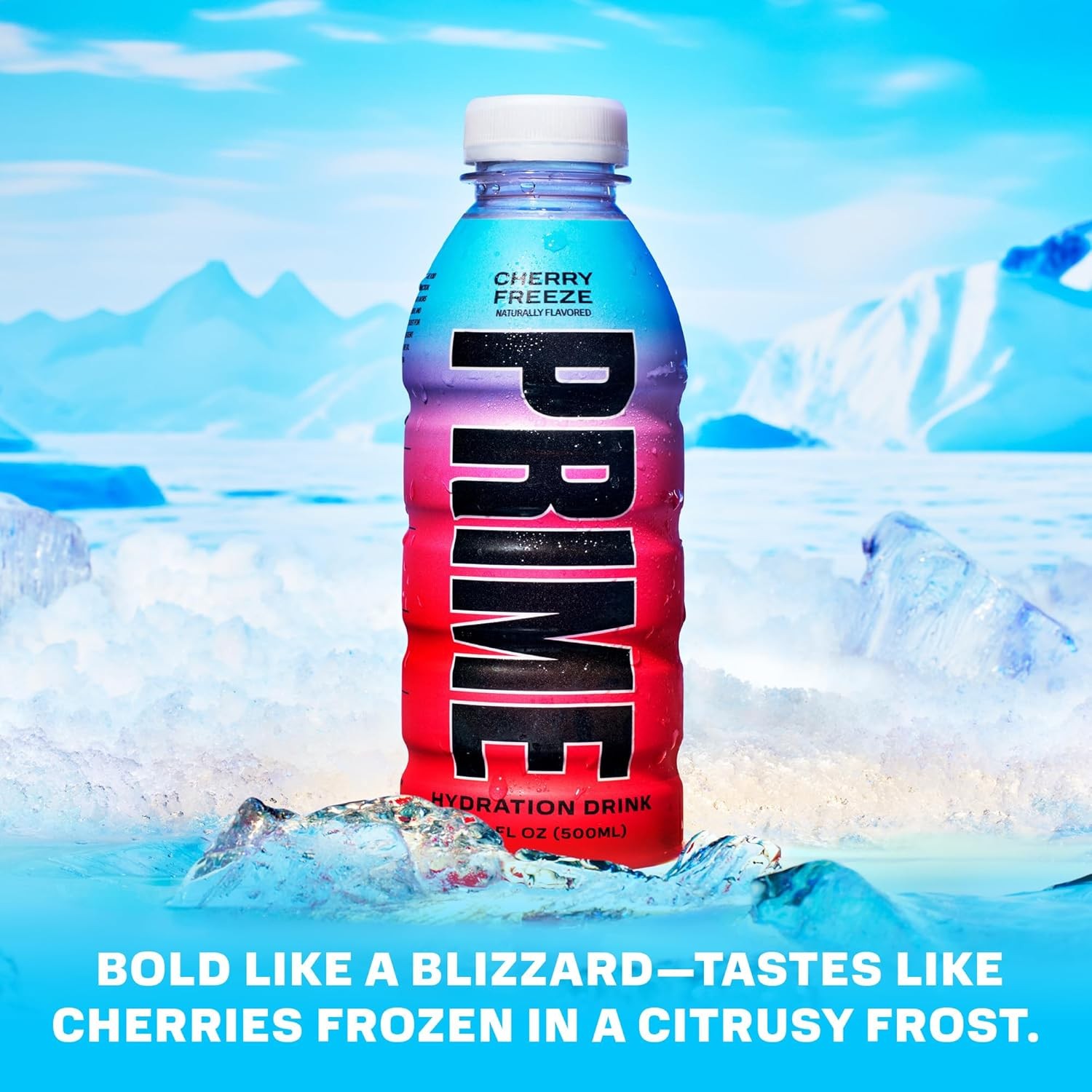 PRIME Hydration CHERRY FREEZE | Sports Drinks | Electrolyte Enhanced for Ultimate Hydration | 250mg BCAAs | B Vitamins | Antioxidants | 2g Of Sugar | 16.9 Fluid Ounce | 12 Pack thumbnail 4