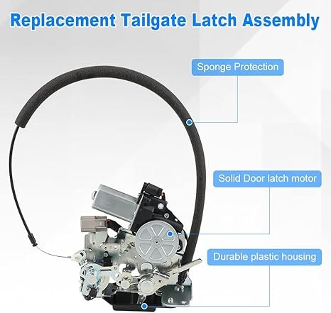 Rear Tailgate Trunk Lock Actuator Compatible with 2008-2020 Dodge Grand Caravan 2008-2016 Chrysler Town & Country 2008-2010 Jeep Commander 2012-2015 RAM C/V, Replacement for 4589581AA 4589581AL thumbnail 4