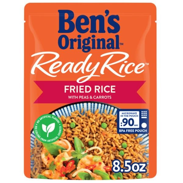 BEN'S ORIGINAL Ready Rice Fried Flavored Rice, Easy Dinner Side, 8.5 oz Pouch (Pack of 12) thumbnail 5