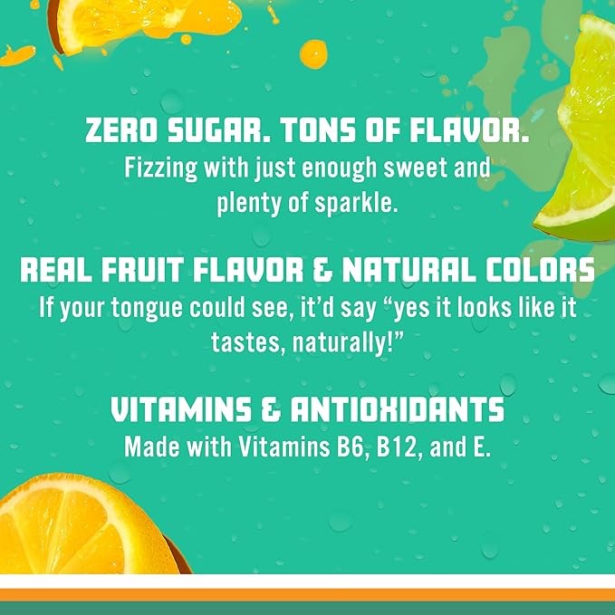 Sparkling Ice, Lemon Lime Sparkling Water, Zero Sugar Flavored Water, with Vitamins and Antioxidants, Low Calorie Beverage, 17 Fl Oz (Pack of 12) thumbnail 6