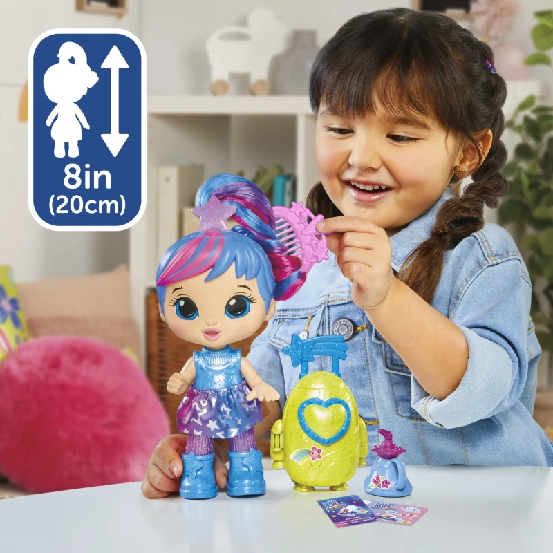 Baby Alive: Star Besties Stellar Skylar 9-Inch Doll Pink and Blue Hair, Blue Eyes, Kids Toddler Toy for Boys and Girls, Age 3 4 5 6 7 and Up thumbnail 3