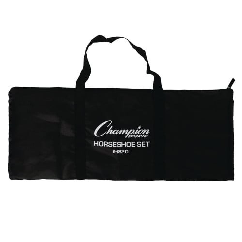 Champion Sports Steel Horseshoe Set, (4) Horseshoes/(2) 20" Stakes/Nylon Carry Bag (IHS20) thumbnail 7