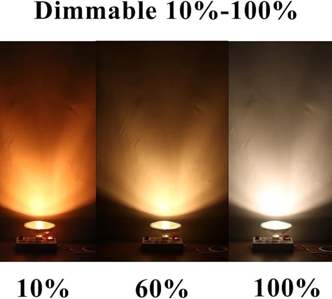 Dimmable GU10 Based AR111/FR111 Halogen Bulb, 75W 900LM Reflector Flood Light for Down Light Track Light Warm White 3000K (Pack of 4) thumbnail 5