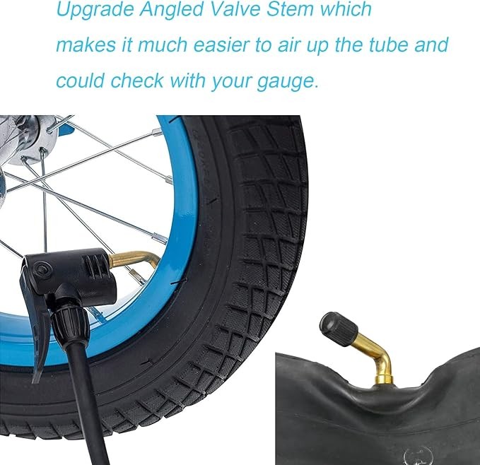Loxan 2 Pack 14x2.125 Bike Inner Tubes Compatible with Jetson and Gotrax Electric Scooters, 14 x 2.125 inch Replacement Bicycle Tubes with Angled Valve Stem for Electric Bike, E-Bike and 14-Inch Bike thumbnail 2
