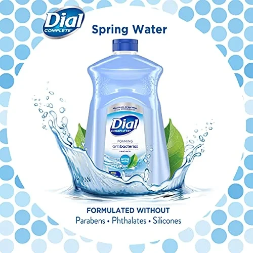 Dial Antibacterial Foaming Hand Soap Refill, Spring Water, 52 fl oz thumbnail 3