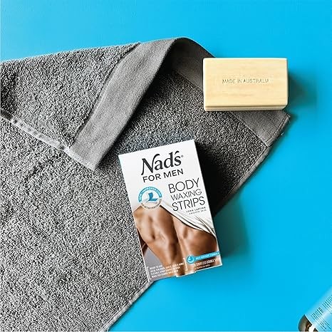 Nad's For Men Body Wax Strips - Wax Hair Removal For Men - At Home Waxing Kit With 20 Waxing Strips + 2 Calming Oil Wipes thumbnail 2