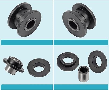 MOTO1988 All 4 Absorber Shock Bushing & Bearing Sleeve Kit Compatible with Arctic Cat 250 300 400 500 650 700 1998-2006 0604-310 0403-028 thumbnail 6