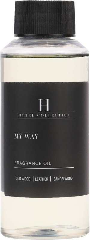 Hotel Collection My Way Essential Oil Scent Luxury Hotel Inspired Aromatherapy Scent Diffuser Oil Lush Sandalwood, Warm Virginia Cedar, and Beautiful Iris 120mL