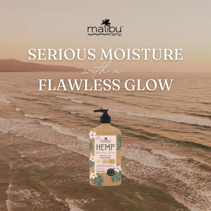 Malibu Hemp Golden Glow Body Moisturizer for Dry Skin thumbnail 3