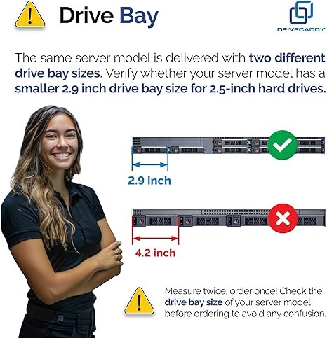 3-Pack 2.5" Hard Drive Caddy - Compatible for Dell PowerEdge Servers - 14-16th Gen T560 R660 R6615 R6625 R7615 R7625 R760 R760xs R760xa R860 R960 and More - SSD SAS SATA NVMe Tray thumbnail 4