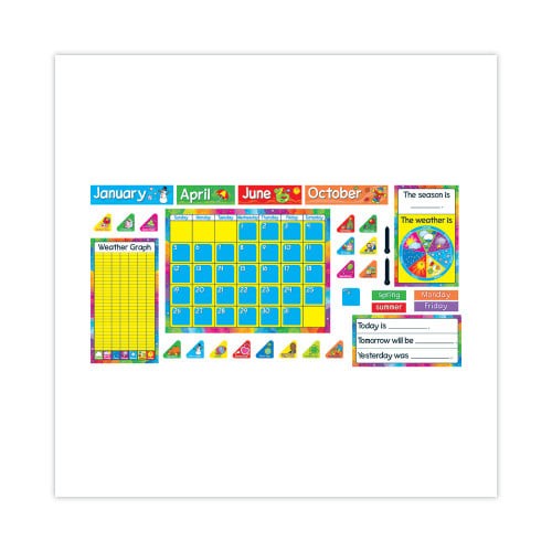 TREND Year Around Calendar Bulletin Board Set, 12-Month Calendar, 22" x 17", Assorted Colors, 106/Set (T8096) thumbnail 5