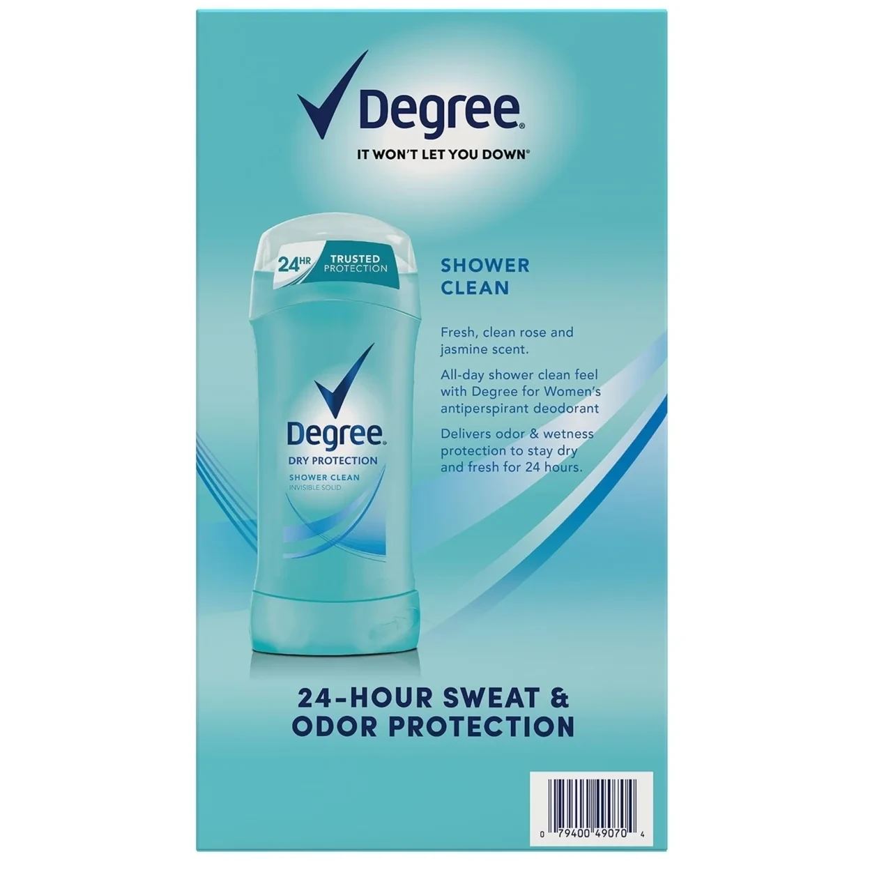 Degree Antiperspirant Deodorant Shower Clean 2.6 Ounce (Pack of 5) thumbnail 3